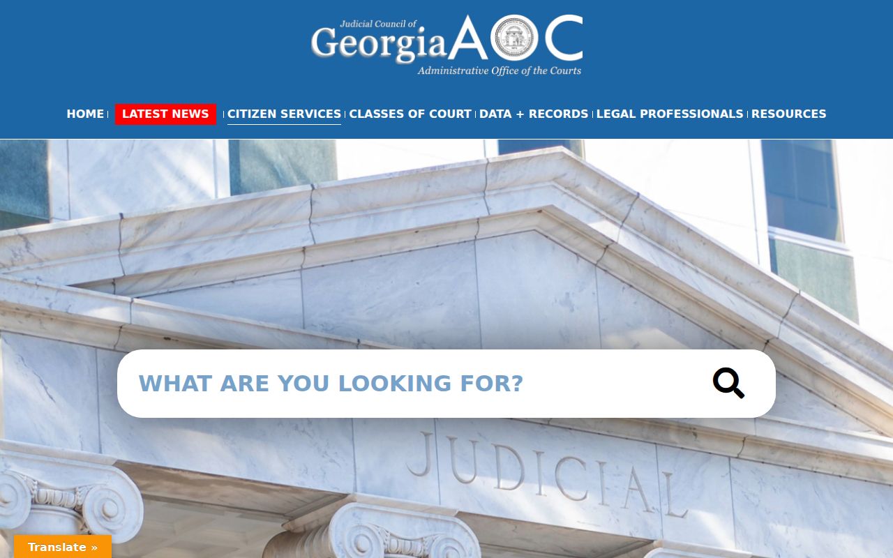 Brooks County case search Georgia court services gateway